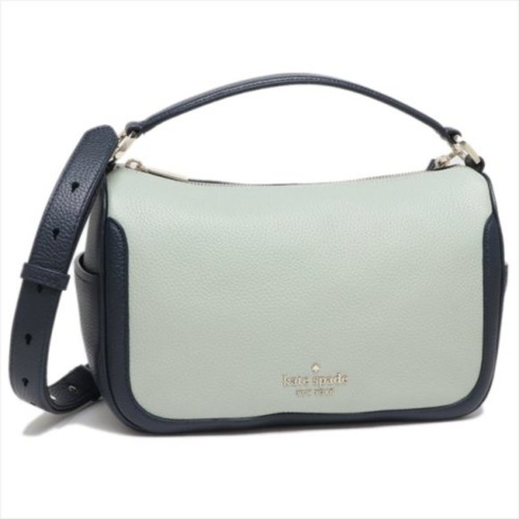 Kate Spade Pebbled Leather Crossbody Bag Light Pistachio Multi - Picture 15 of 16